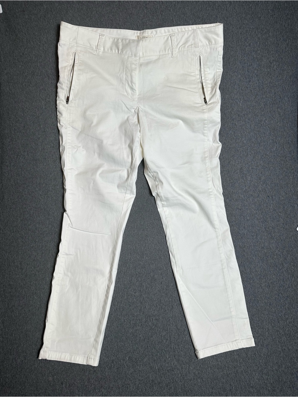 LOFT White Ankle Crop Women's Pants Size 14